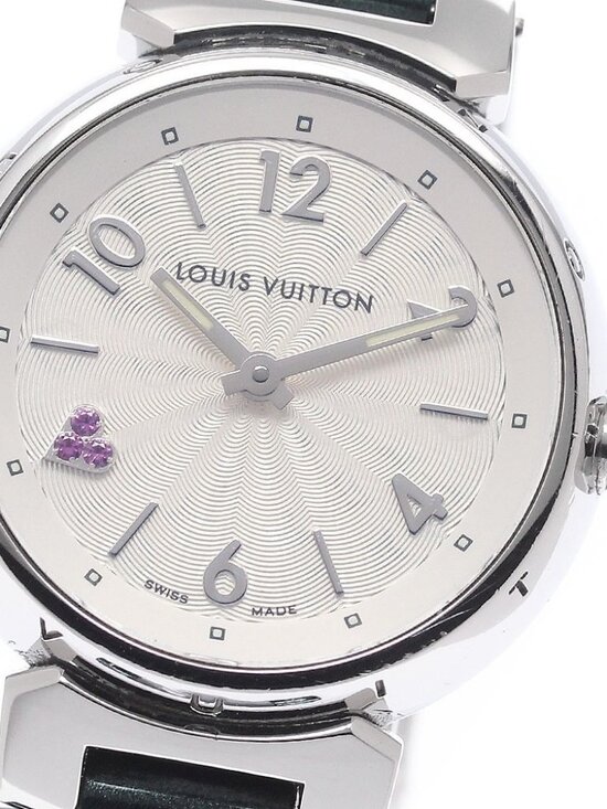 LOUIS VUITTON Tambour Q1218 heart Silver Dial Quartz Ladies Watch_922471 main image 4